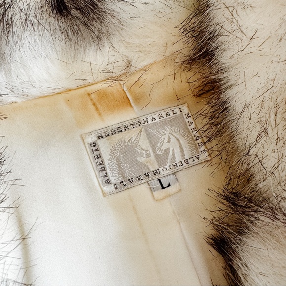 Alberto Makali Faux Fur Suede Vest – Brown, Sleeveless, Sz L, Trendy Boho Style - Picture 10 of 14